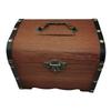 1 Set Vintage Treasure Storage Box Wooden Treasure Chest With Lock Piggy Bank Organizer Saving Box Case For Home Decoration