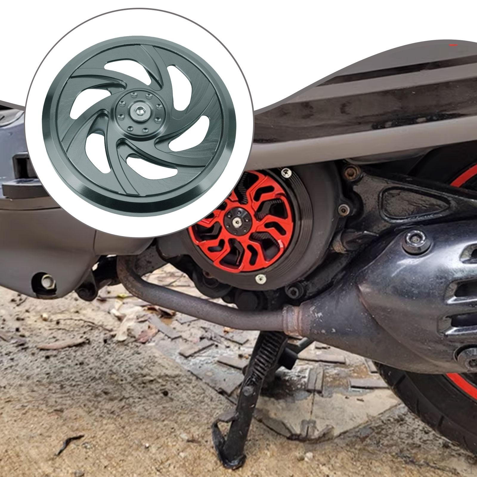 

Motorcycle Engine Cooling Fan Cover Accessories Creative Gift Versatile Decor Aluminum Alloy Titanium Color
