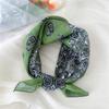 Fashion Floral Print Square Scarf Soft Handkerchief Women Hair Scarf Cotton Linen Head Scarfs Ladies Neck Scarves Summer Autumn