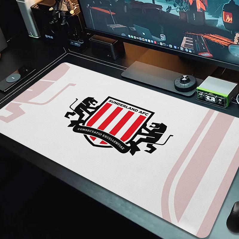 Sunderland Association Football Club Logo Large Size Mouse Pad Large Gaming Table Cushion Non-slip Laptop Tablet Big Mousepad XXL Mat Mini PC Playmat 