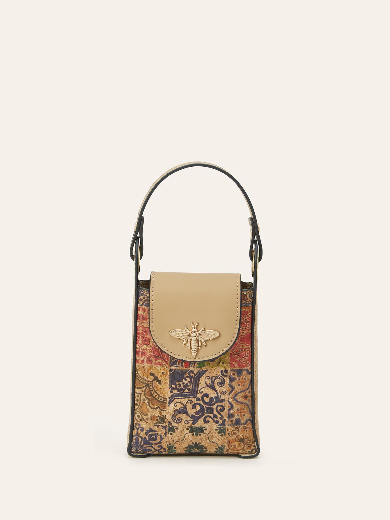 Bohemian new fashion printing multi-element printing honey decoration vertical change handbag