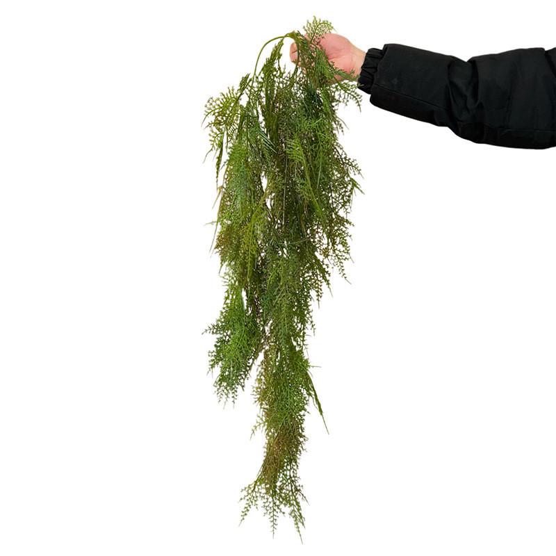 

Green Faux Plant Wall Hanging With Realistic Ferns For Home Decor And Event Decoration Sunset Red