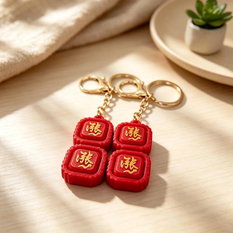 Китайский брелок на удачу Прочный Эко-материал Благоприятный дизайн Для сумки Украшение для ключей автомобиля Подарок