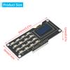 0,96/1,3-Zoll OLED-Display IIC Weiß SH1106 SSD1306 SSD1315 mit 4x4-Tastatur 16P-Tasten-Display-Modul