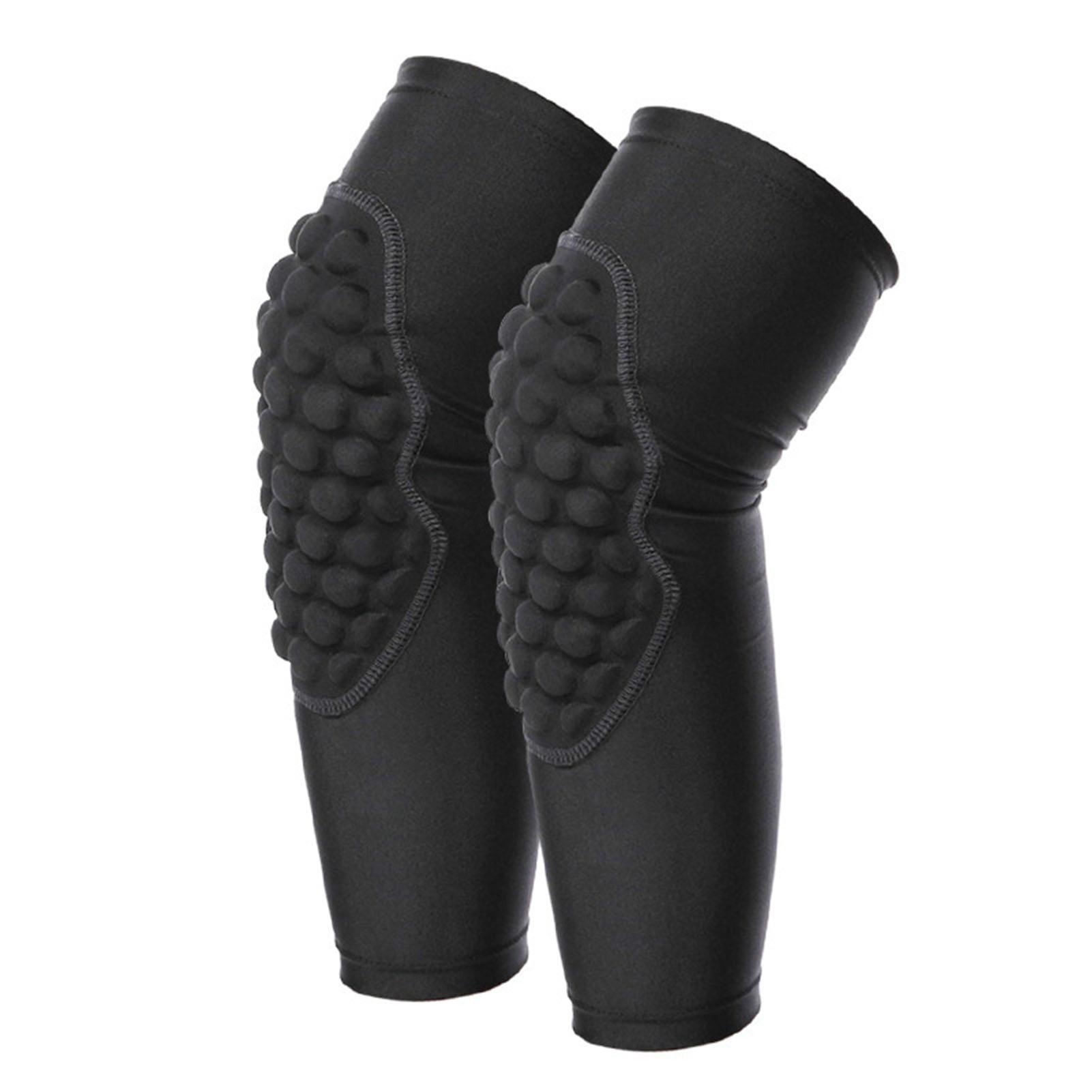 

2 Pcs Kids Knee Pads Black Soft Breathable Lightweight Impact Resistant Sports Protective Knee Pads
