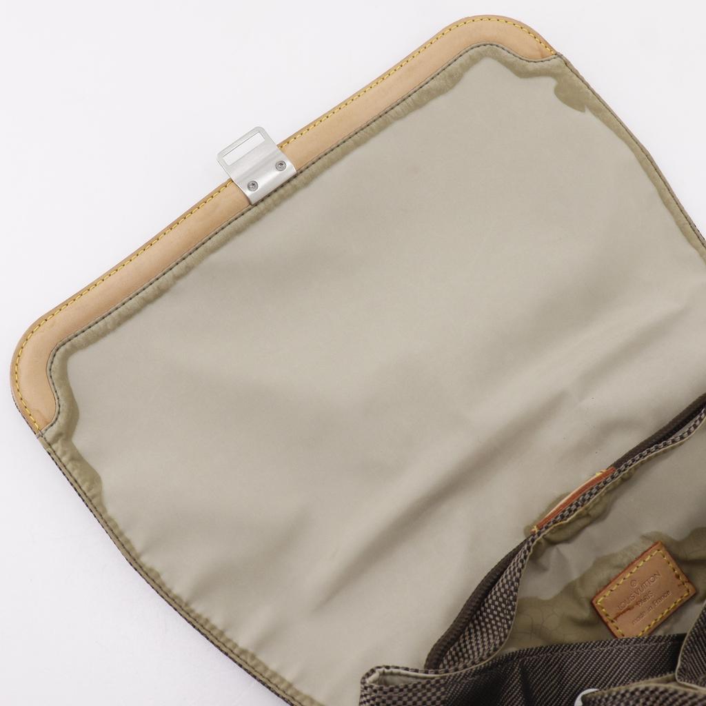 Louis Vuitton Pionie Backpack Daypack M93055 Tail Brown Damier Jean Canvas Mens Used
