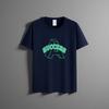 Summer New Unisex Versatile Pure Cotton T-shirt Fashionable Casual Round Neck Top Breathable Loose Fit Print Short Sleeved Shirt