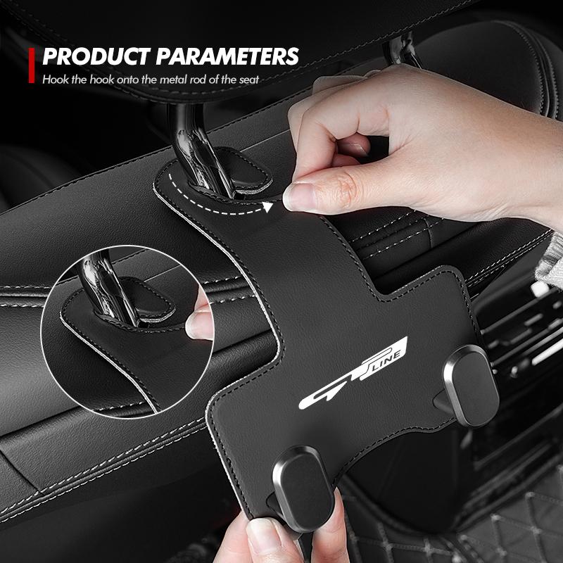 Car Back Headrest Hanger Hook Rear Seat Hanging Holder Organizer For KIA Rio K5 K2 Sportage Ceed Sorento Picanto Stinger Soul