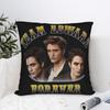Poszewka na poduszkę Team Edward Zmierzch Poliester z nadrukiem Pokrowiec na poduszkę Dekoracja Robert Pattinson Poszewka na poduszkę dekoracyjną Domowa zapinana na zamek 18"