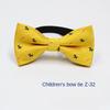 Flache Polyesterseide Cartoon Kinderfliege Mode Jacquard Babyfliege
