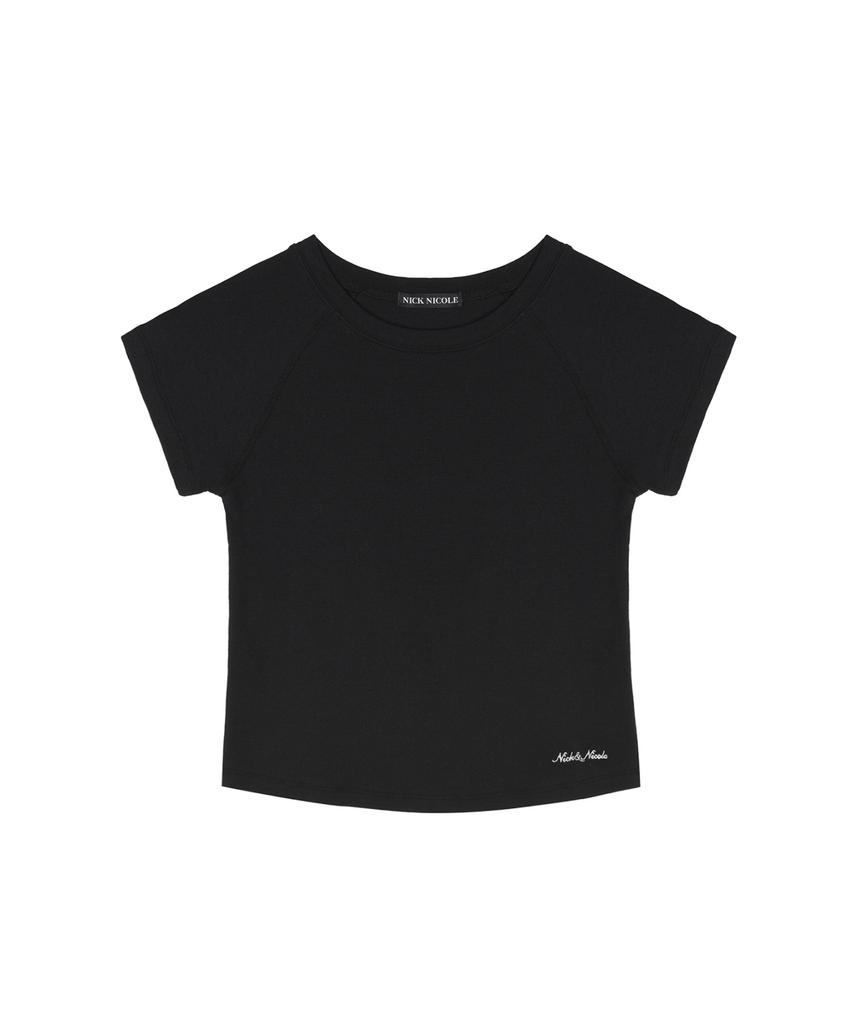 Nigaennikol Soft Raglan Top_Black