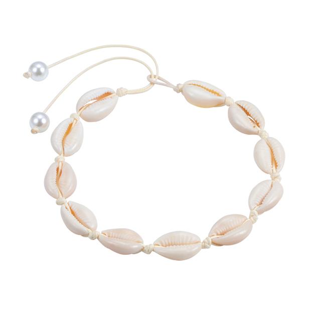Conch Seashell Necklace Women Jewelry Summer Beach Shell Choker Bohemian Rope Cowrie Beaded Necklaces Handmade Collar Female