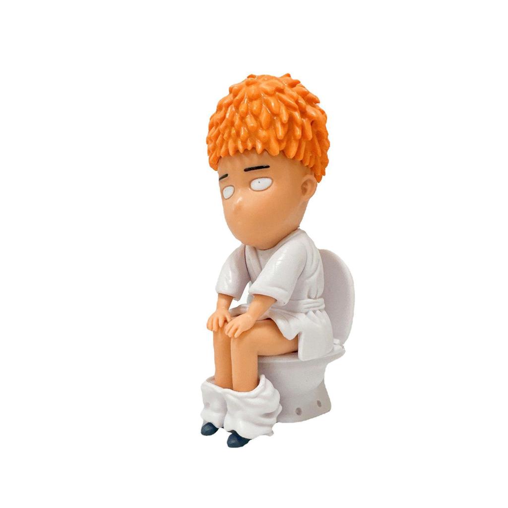 Pvc One Punch Man Figure Collectible Model Toy With Seated Pose For Fans