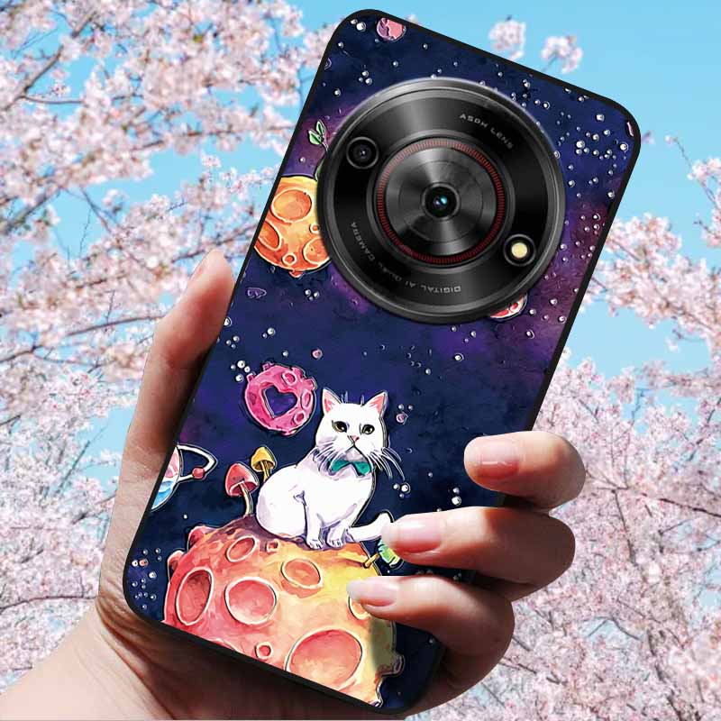 For ZTE Blade A75 5G 6.6" Cases 3D Relief Flower Soft Silicone Luxury Cover for ZTE Blade A75 5G 3D Phone Cases ZTE Blade Z2357N