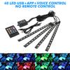 Neon LED Interior Car Light APP Music Remote Control RGB Underglow LED Ambient Light USB/Cigar Plug Auto Atmosphere Lighting 12V
