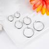European & American Fashionista Statement Large Hoop Earrings: Women's Stylish Korean Minimalist Versatile Round Circle Studs