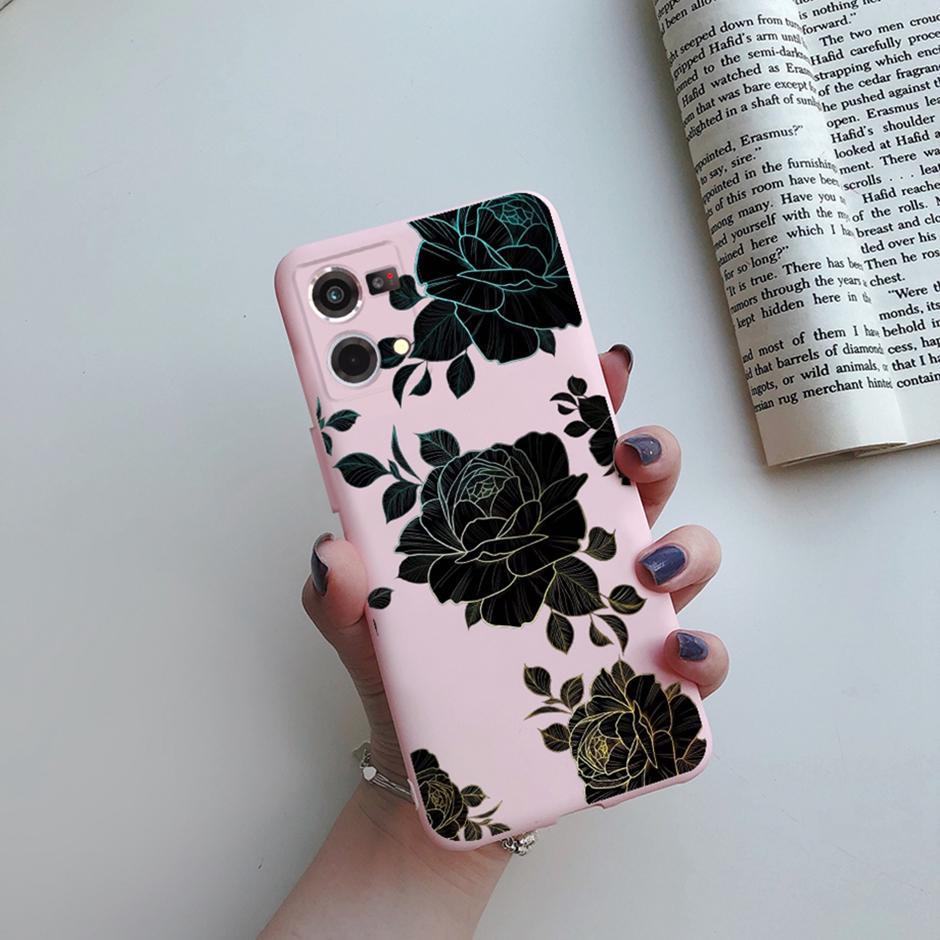 For OPPO Reno 7 Cover Case for Oppo Reno 8 4G Phone Casing Matte Soft TPU Silicone Shell for OPPO F21 Pro Bags Reno7 5G Bumper
