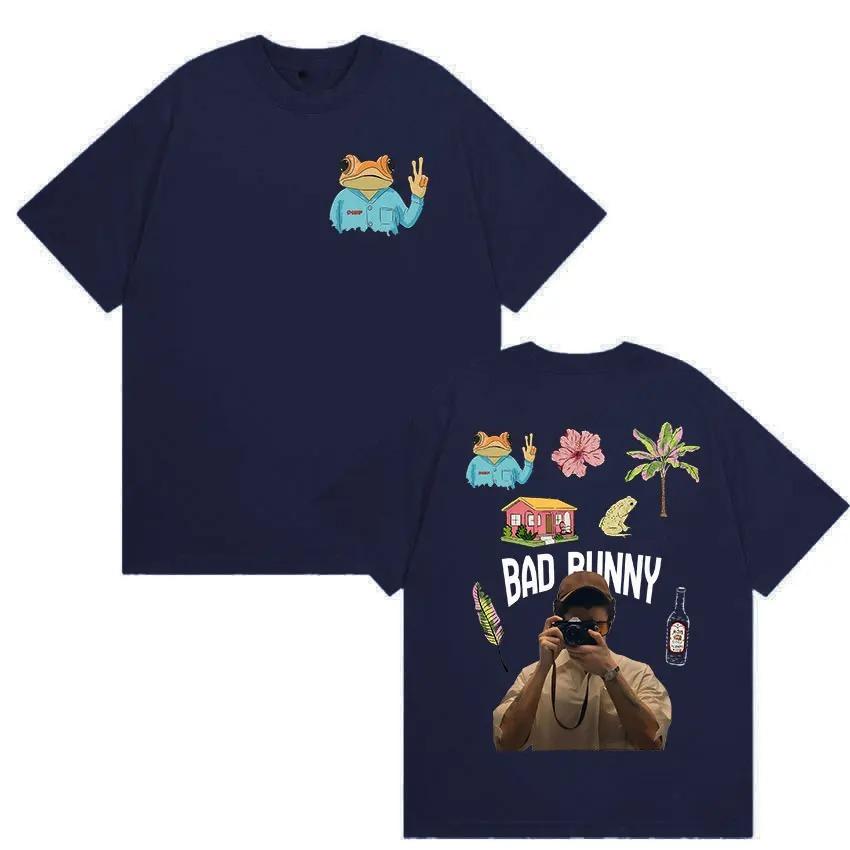 Unisex Vintage High Quality Cotton T Shirt Debi Tirar Mas Fotos Bad Bunny Album 2026 Graphic TShirt Fashion Cozy Oversized Tees