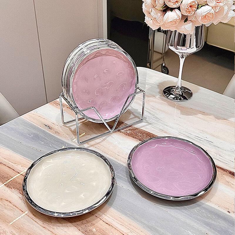 Qianxing Ceramic Silver Rim Multi-purpose Dishes