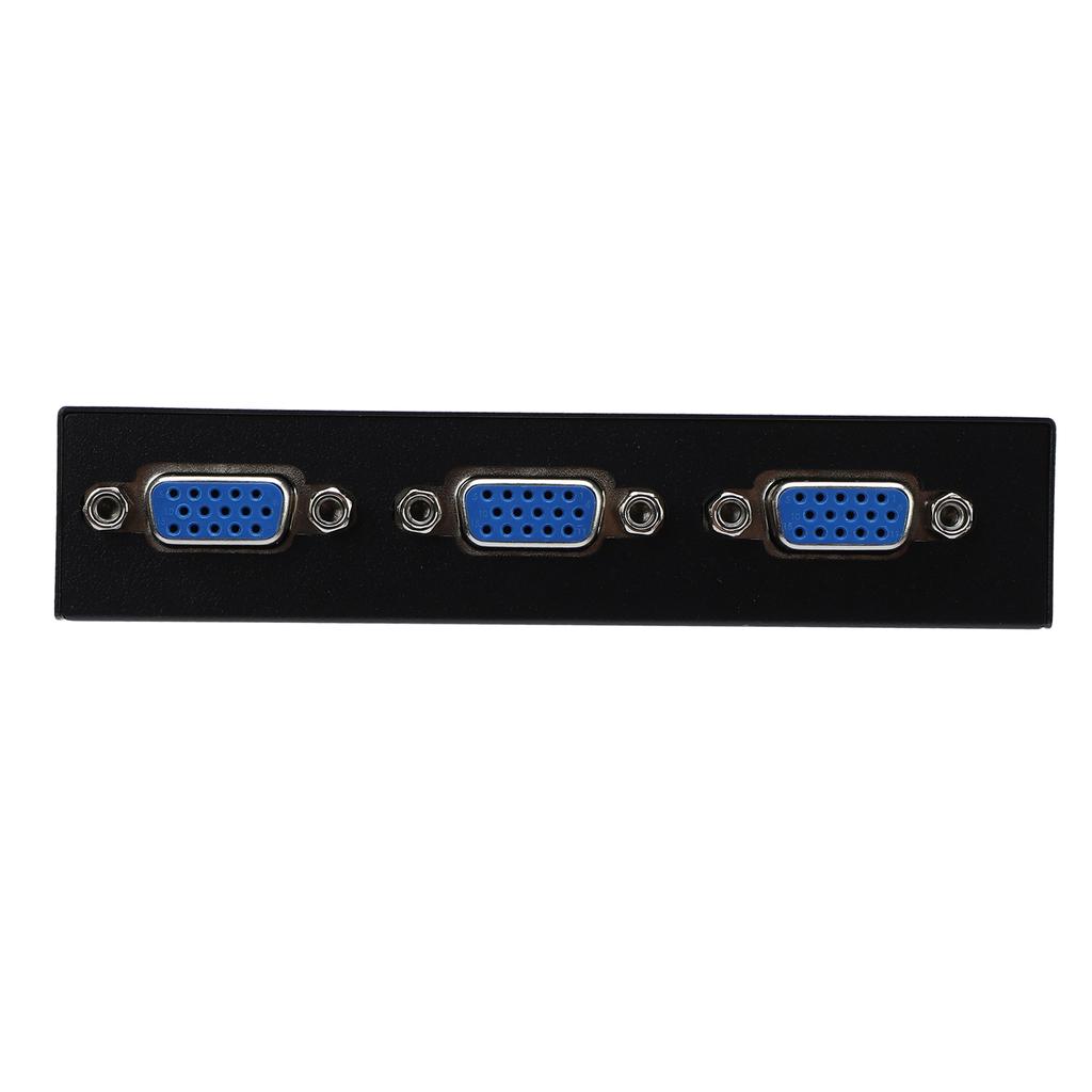 2-Port VGA Splitter 1 Eingang 2 Ausgänge 60HZ 1920 X 1080 Langstreckenübertragung Gehäuse aus Aluminiumlegierung VGA Verteiler