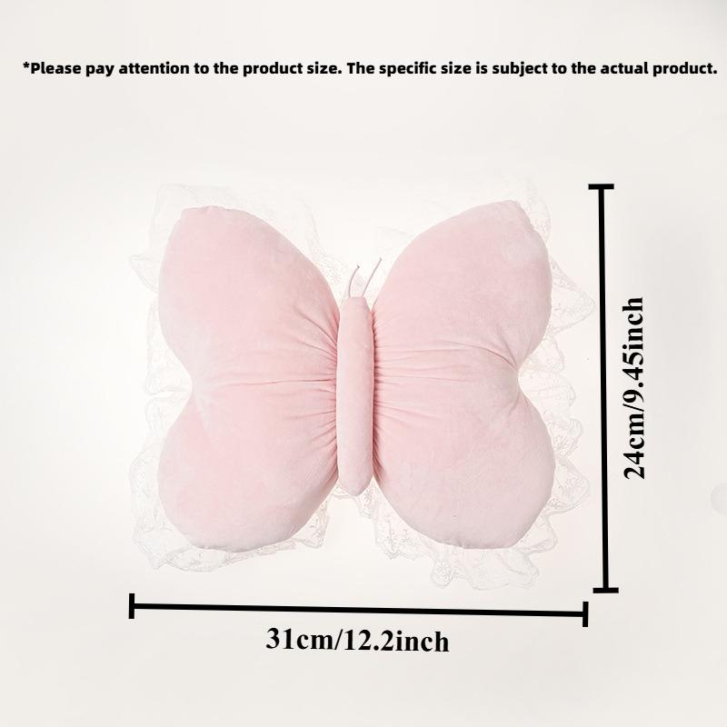 Creative Bow Lace Car Headrest New Product Car Pillow Neck Pillow Plush Car Soft and Comfortable Pillow