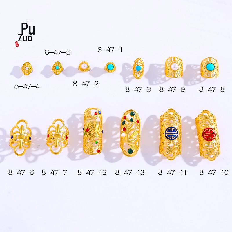 Vietnamese Gold Sand DIY Jewelry: Frosted Ring, Bracelet Buckle, Hand-Twist Accessories for Women
