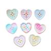 50 PCS New Resin Buttons Vintage Cute Garment Ornaments DIY Plaid Doll Accessory