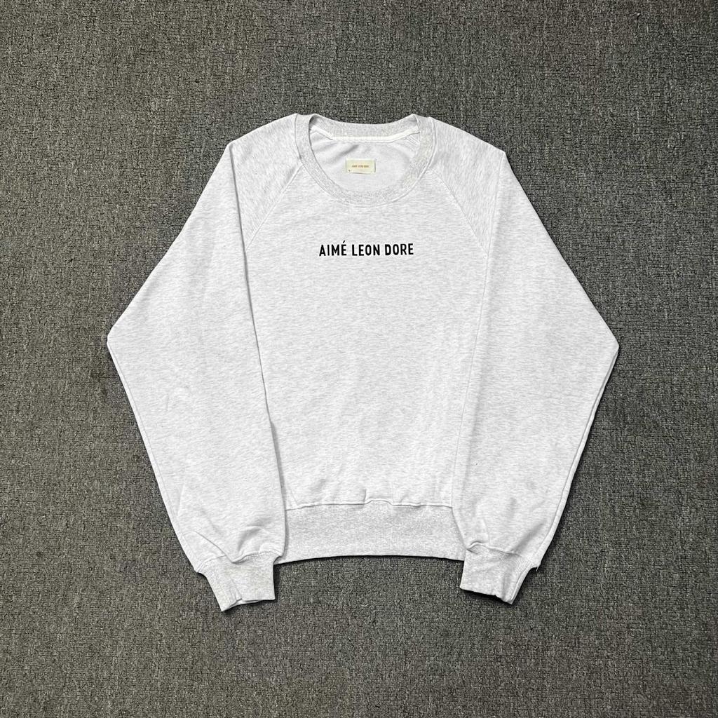 Aime New York Queens Landmark Print Round Neck Sweatshirt - Versatile Men's Hoodie