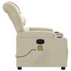 Massage Chair Cream Synthetic Leather