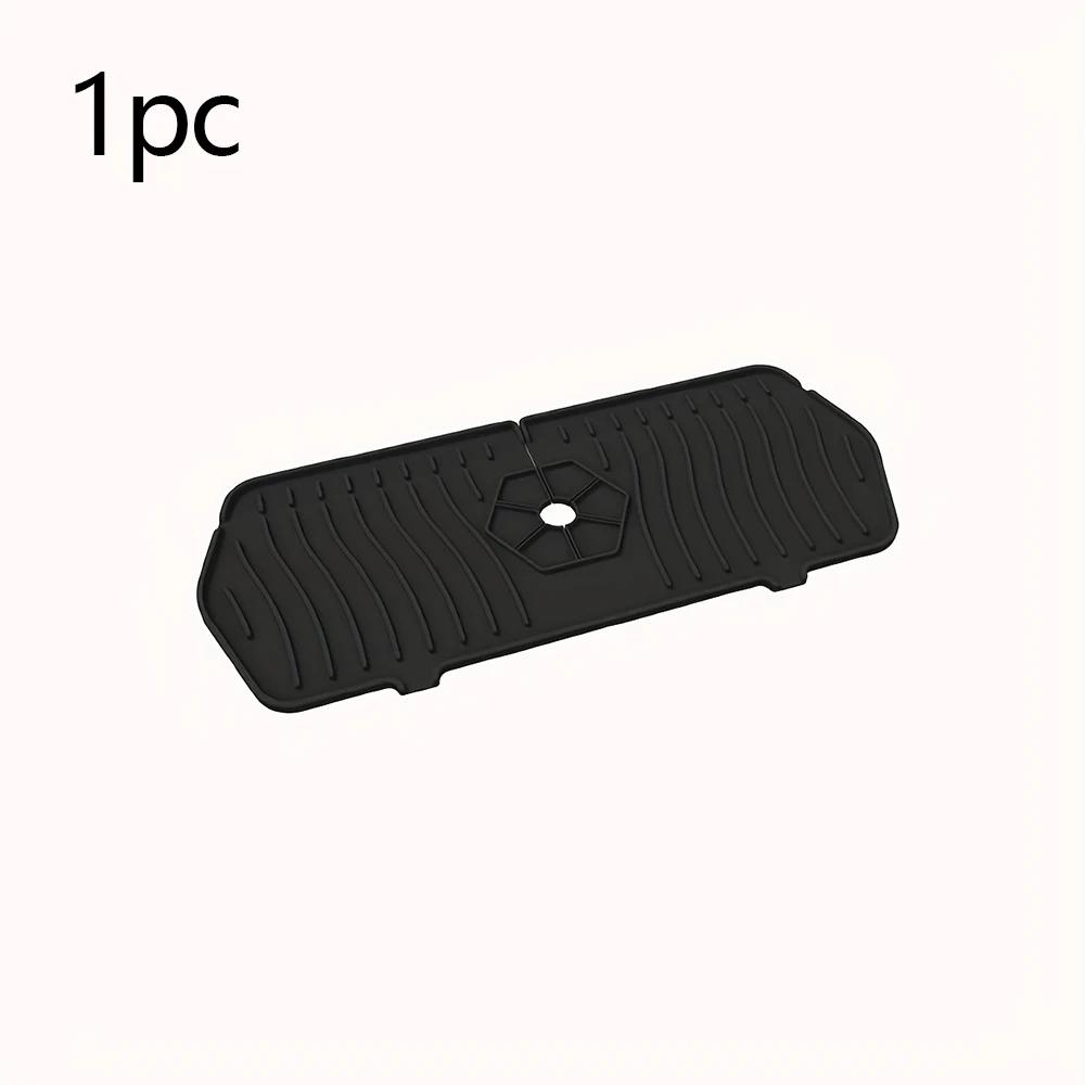 

1/2 шт. - Силиконовые коврики для сбора воды с крана, Кухонные коврики для сушки, Защита от брызг и слив воды, Противоскользящий коврик для сбора воды