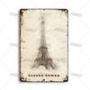 Vintage France Metal Sign  Funny Tin Travel Plaque for Home Bar Cafe Wall Decor  Rustic Metal Plate
