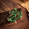 Retro Enamel Cartoon Dragon Brooch - Men's Suit Coat Accessory Pin