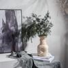 Nordic Abstract Ceramic Texture Vase,retro Wabi Sabi Style Flower Arrangement Ornaments,living Room Bedroom Entrance Decoration