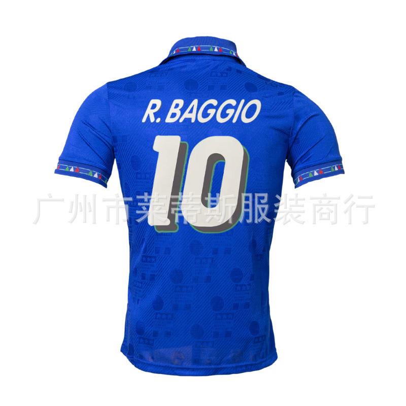 1994 Italy home away retro jersey No. 10 Baggio Thai jersey short-sleeved football jersey