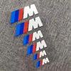 6Pcs Anti‑Fade High‑Temp Brake Caliper Stickers For BMW M Three‑Bar Emblem Modified Tuning Decals Car Window Glass Accessories zjpc51