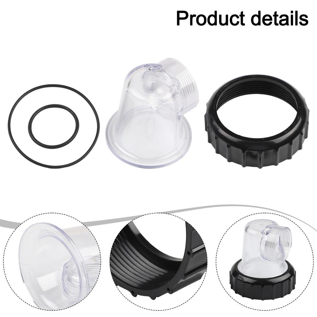 Replacement Transparent Pre-Filter Lid Set For SPS Series Pool Circulation Pumps SPS25 SPS50 SPS75 SPS100