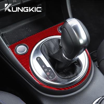 Real Soft Carbon Fiber For Volkswagen Beetle 2012 2013 2014 2015 2016 2017 2018 2019 Car Gear Shift Panel Sticker Accessories