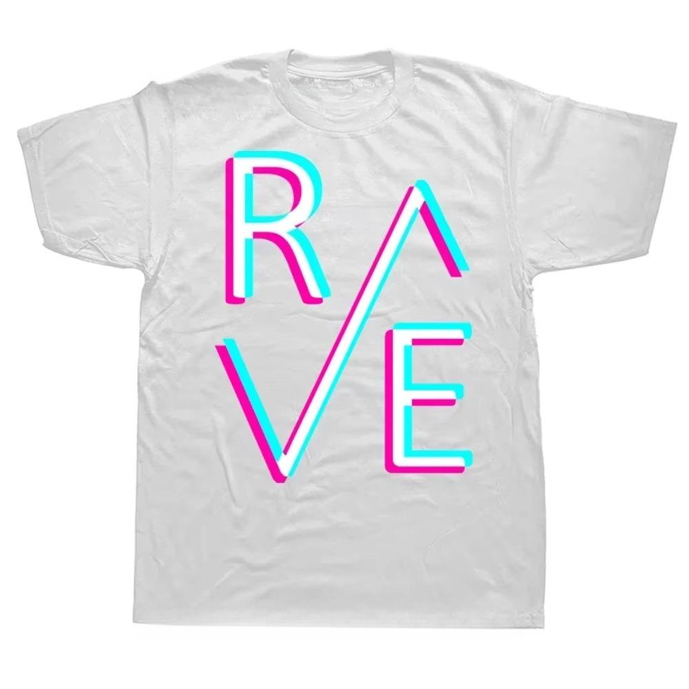 Techno Rave T Shirt Dj Electronic Dance Music Summer Graphic Cotton Streetwear Short Sleeve Birthday Gifts T-shirt Mens Clothing