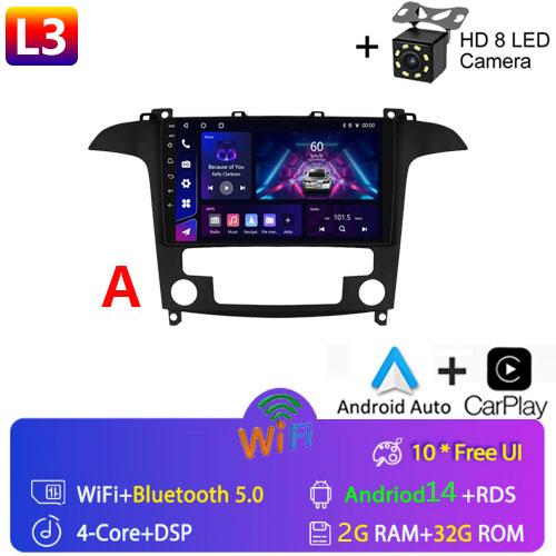 Android14 Car Radio for Ford S Max 2006 2007 2008 - 2010 2011 2015 Car Multimedia Video Player Radio GPS Stereo Auto 2din 7862