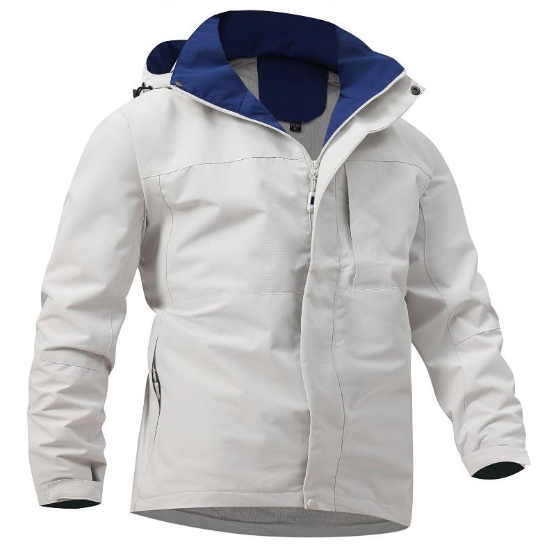 

Autumn Men s Ski Jacket Waterproof Raincoats Outdoor Sports Breathable Hooded Coats XXXL белый