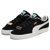 Puma Suede Fat Lace Vintage Casual Low-Top Sneakers Unisex Sneakers Black Gold 393167-03