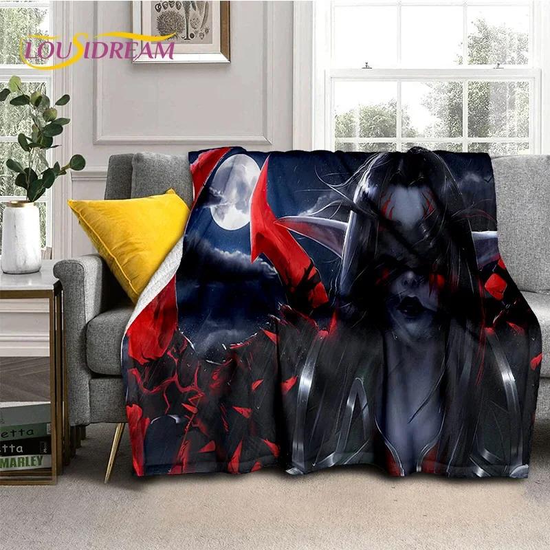 WOW, World of Warcraft Demon Hunter, Lich King Game Flannel Blanket for Beds Bedroom Sofa Picnic,Throw Outdoor Leisure 013