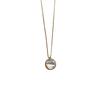Simple Geometric Mother Shell Pearl Necklace Light Luxury Metal Chain Exquisite High Sense Elegant Temperament Collarbone Chain