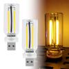 2PCS USB Car Interior Lights Wilress Neon Atmosphere Night Light Retro-Inspired Glass Bottle Touch LED Mood Lamp