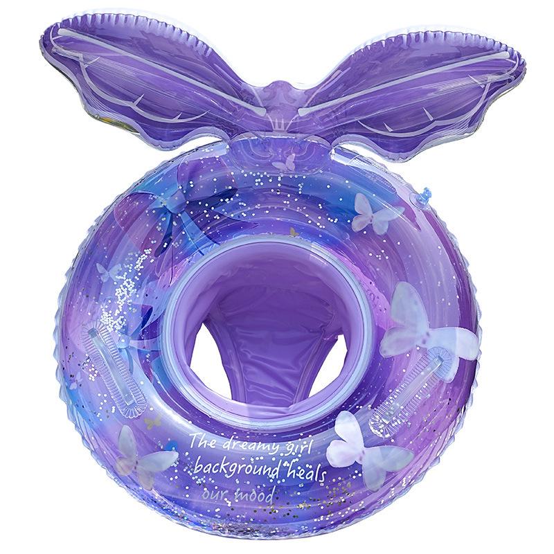 Pogrubione PVC Nadmuchiwane Zwierzęce Kółko do Pływania - Uroczy Wzór Tygrysa i Żółwia dla Dzieci