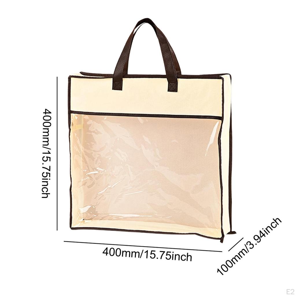 Handbag Dust Bag Purse Protector Beige Multifunctional Storage Organizer for Towels Bed Sheets