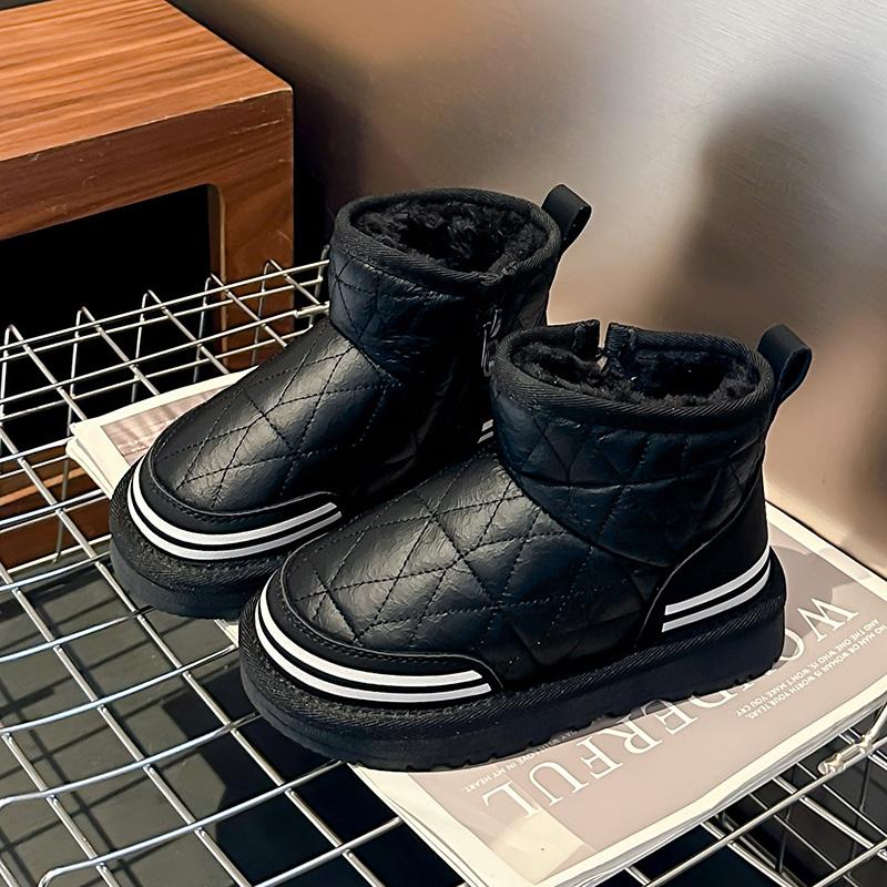 New Children's Snow Boot Chunky Non-slip Kids Boots for Boys Warm Outdoor Versatile Girls Fashion Causal Thickened Plush Boots