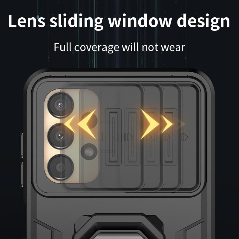 Slide Camera Lens Protector Armor Case For Samsung Galaxy A13 5G Military Grade Bumpers Ring Cover