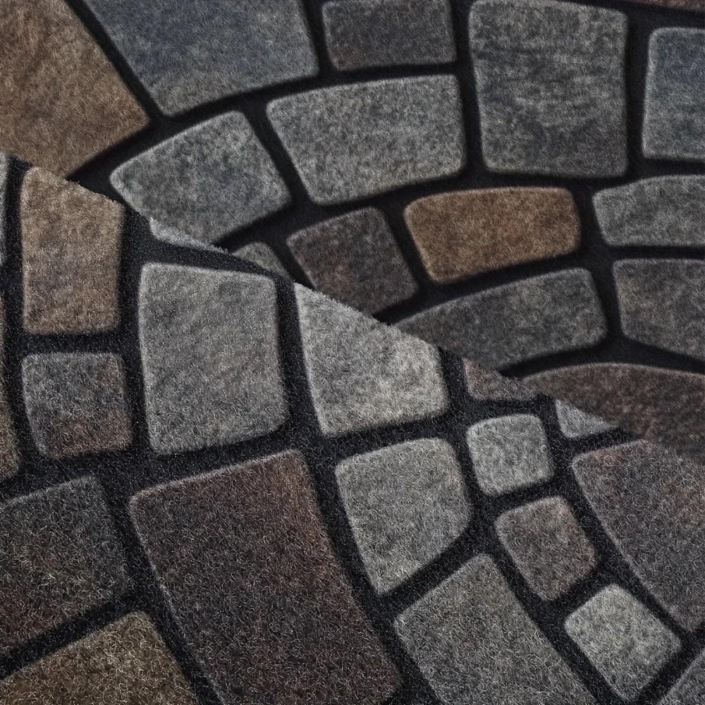 Absorbent Half-Circle Door Mat Soft Non-Slip Floor Mat Unique Semi-Round Entry Mat  Front Door