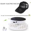 Breathable Sunhat with Solar Fan Outdoor Sun Protection Hat USB Rechargeable Fan Baseball Caps Summer Sunscreen Sunshade Hats